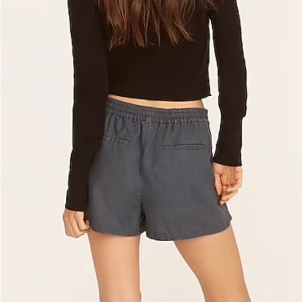 J. Crew Blue Linen Shorts + Slub Cotton Tank